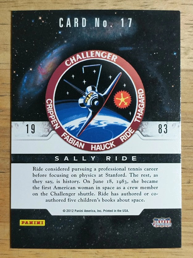 2012 Americana Heroes and Legends Astronauts #17 Sally Ride