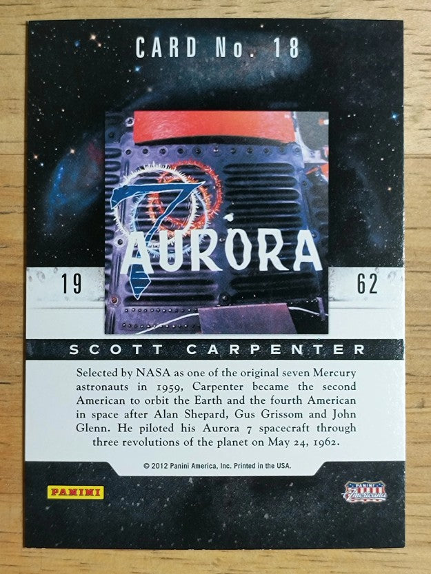 2012 Americana Heroes and Legends Astronauts #18 Scott Carpenter