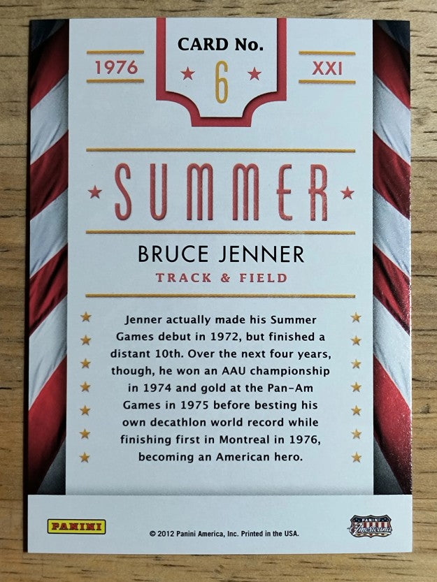 2012 Americana Heroes and Legends Summer/Winter Games #6 Bruce Jenner