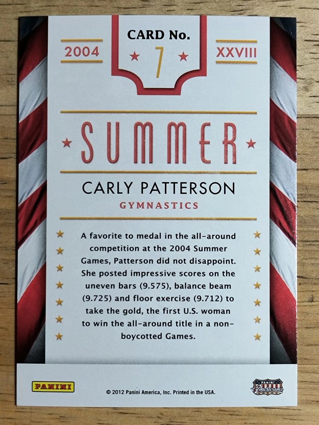 2012 Americana Heroes and Legends Summer/Winter Games #7 Carly Patterson