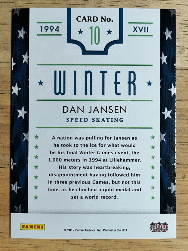 2012 Americana Heroes and Legends Summer/Winter Games #10 Dan Jansen