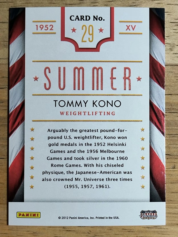 2012 Americana Heroes and Legends Summer/Winter Games #29 Tommy Kono