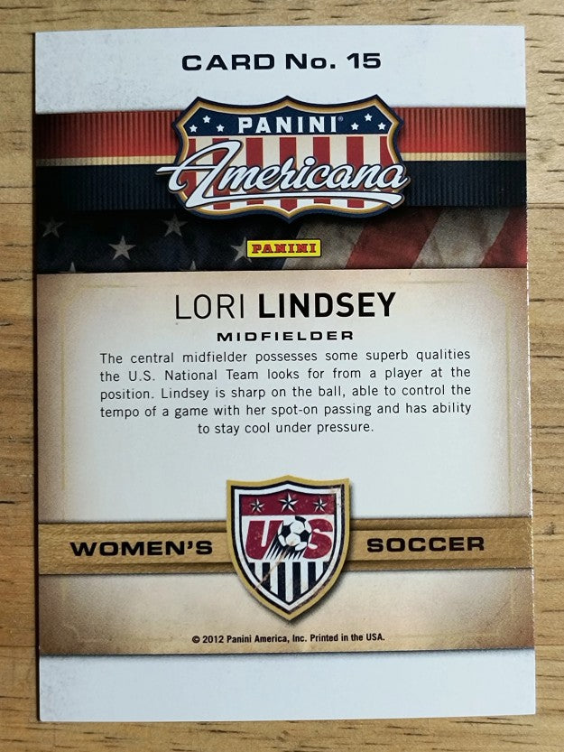 2012 Americana Heroes and Legends US Women's Soccer #15 Lori Lindsey