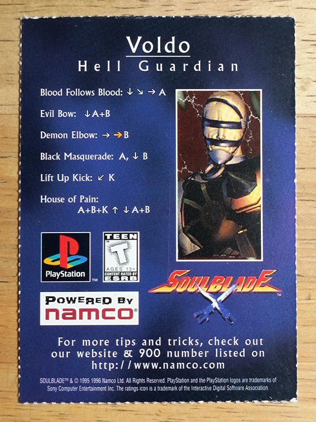 1996 PlayStation SoulBlade #NNO Voldo