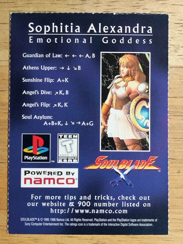 1996 PlayStation SoulBlade #NNO Sophitia Alexandra