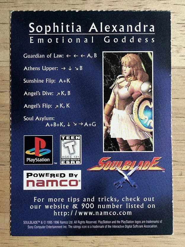1996 PlayStation SoulBlade #NNO Sophitia Alexandra