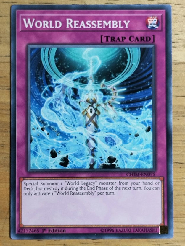 2019 Yu-Gi-Oh Chaos Impact 1st Edition #CHIMEN075 World Reassembly C