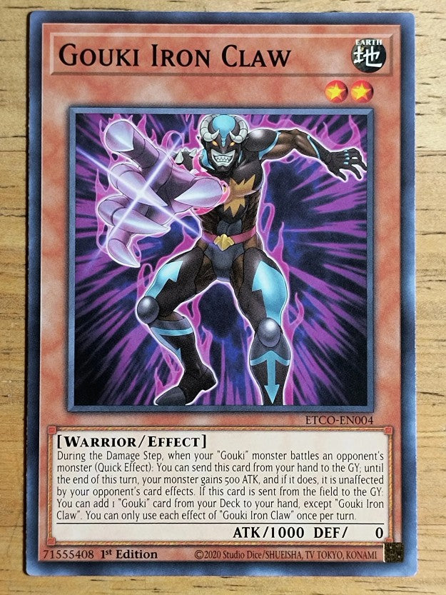 2020 Yu-Gi-Oh Eternity Code 1st Edition #ETCOEN004 Gouki Iron Claw C