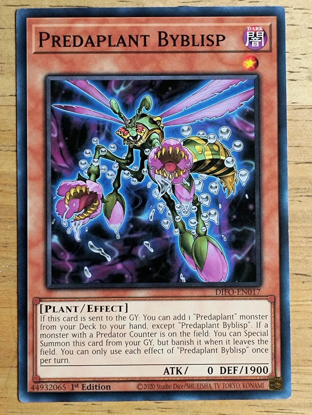 2022 Yu-Gi-Oh Dimension Force 1st Edition #DIFOEN017 Predaplant Byblisp C