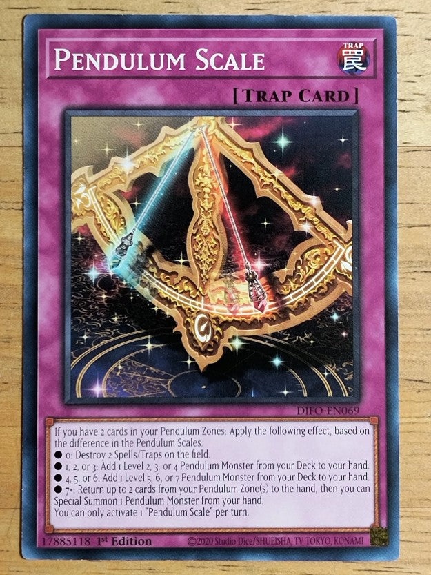 2022 Yu-Gi-Oh Dimension Force 1st Edition #DIFOEN069 Pendulum Scale C