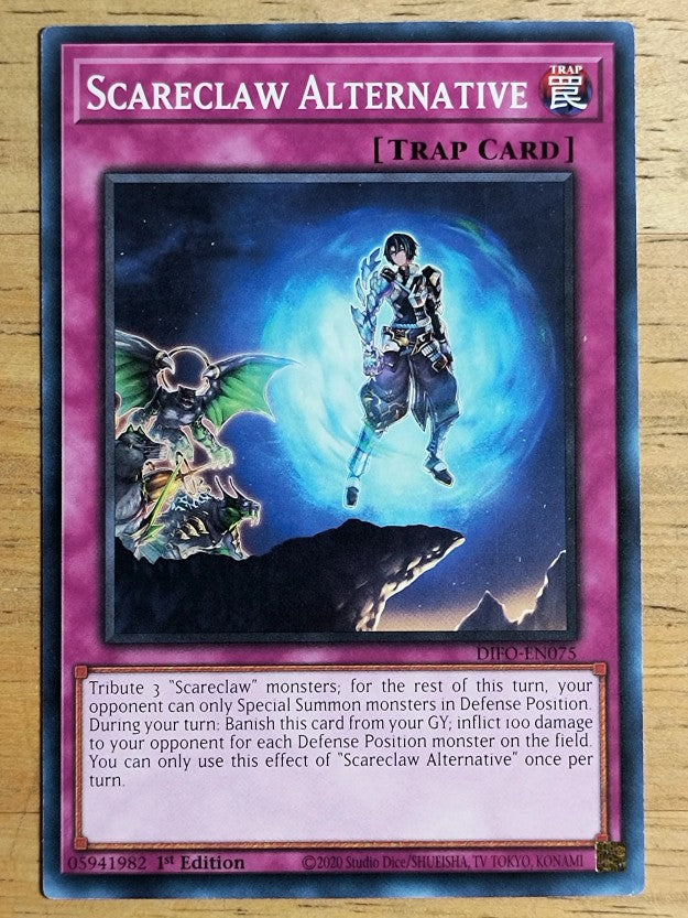 2022 Yu-Gi-Oh Dimension Force 1st Edition #DIFOEN075 Scareclaw Alternative C