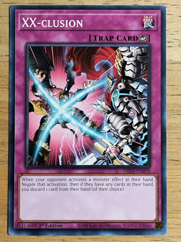2022 Yu-Gi-Oh Dimension Force 1st Edition #DIFOEN079 XX-clusion C