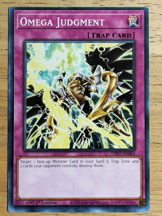 2022 Yu-Gi-Oh Dimension Force 1st Edition #DIFOEN084 Omega Judgment C
