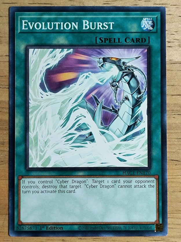 2022 Yu-Gi-Oh Hidden Arsenal Chapter 1 1st Edition #HAC1EN170 Evolution Burst C