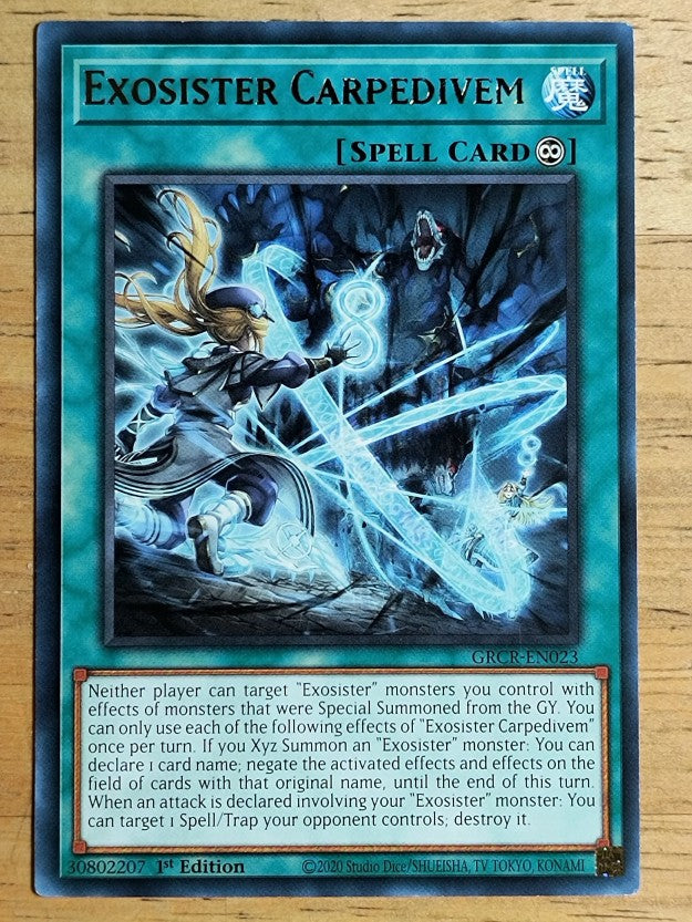 2022 Yu-Gi-Oh The Grand Creators 1st Edition #GRCREN023 Exosister Carpedivem R