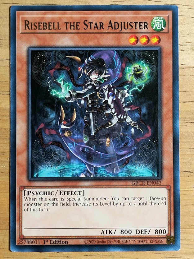 2022 Yu-Gi-Oh The Grand Creators 1st Ed #GRCREN043 Risebell the Star Adjuster R