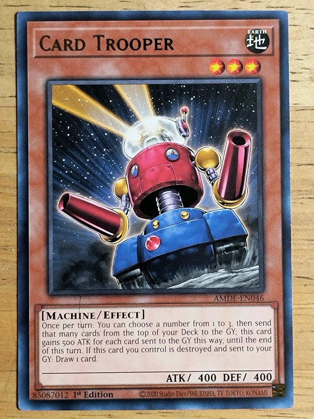 2023 Yu-Gi-Oh Amazing Defenders 1st Edition #AMDEEN046 Card Trooper R