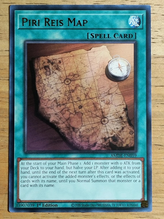 2023 Yu-Gi-Oh Amazing Defenders 1st Edition #AMDEEN059 Piri Reis Map R