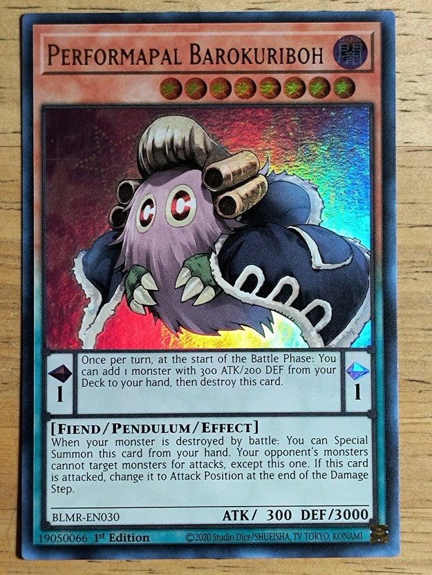2023 Yu-Gi-Oh Battles of Legend Monstrous Revenge #30 Performapal Barokuriboh UR
