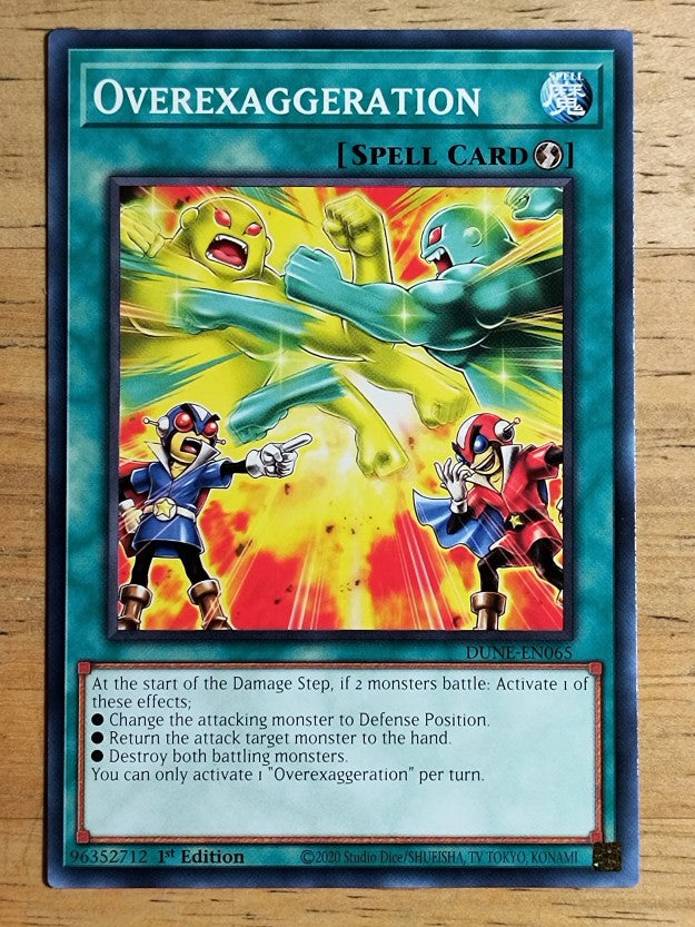 2023 Yu-Gi-Oh Duelist Nexus 1st Edition #DUNEEN065 Overexaggeration C