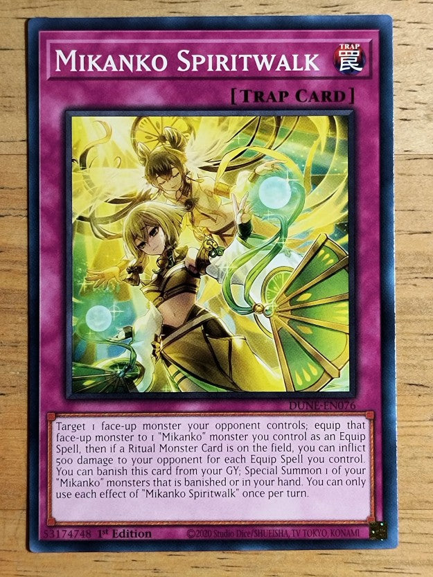 2023 Yu-Gi-Oh Duelist Nexus 1st Edition #DUNEEN076 Mikanko Spiritwalk C