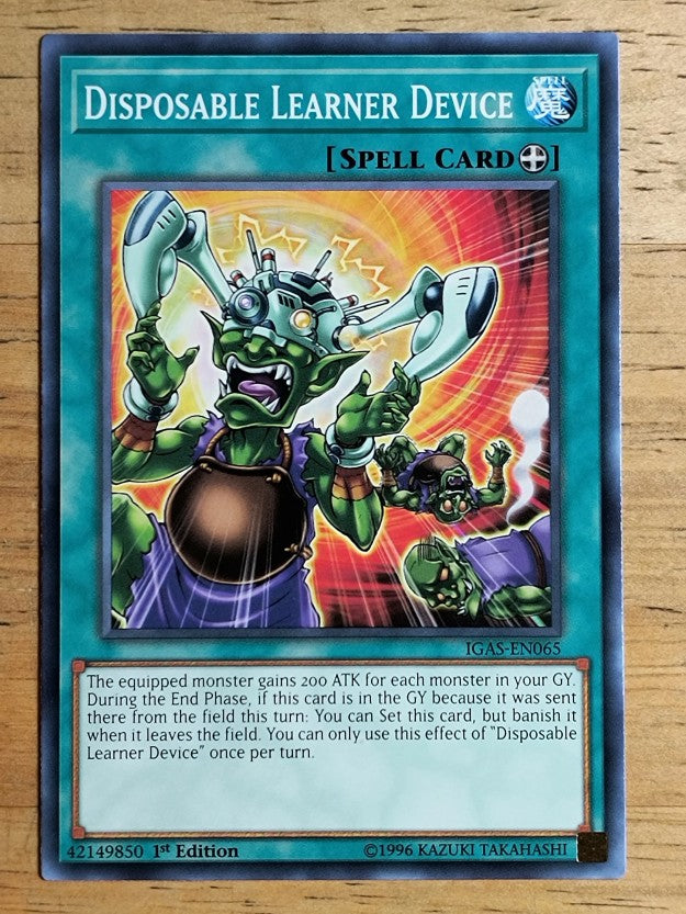 2020 Yu-Gi-Oh Ignition Assault 1st Edition IGASEN065 Disposable Learner Device C
