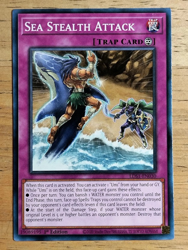 2020 Yu-Gi-Oh Legendary Duelists Season 1 1st Ed #LDS1EN030 Sea Stealth Attack C