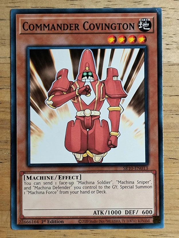 2020 Yu-Gi-Oh Structure Deck Mechanized Madness 1st Ed #13 Commander Covington