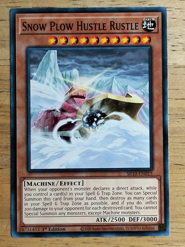 2020 Yu-Gi-Oh Structure Deck Mechanized Madness 1st Edition #SR10EN015 Snow Plow