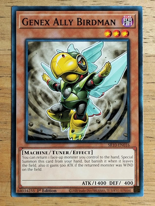 2020 Yu-Gi-Oh Structure Deck Mechanized Madness 1st Ed #16 Genex Ally Birdman C