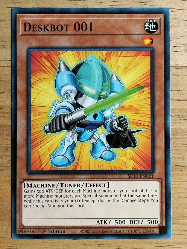 2020 Yu-Gi-Oh Structure Deck Mechanized Madness 1st Ed #SR10EN021 Deskbot 001 C