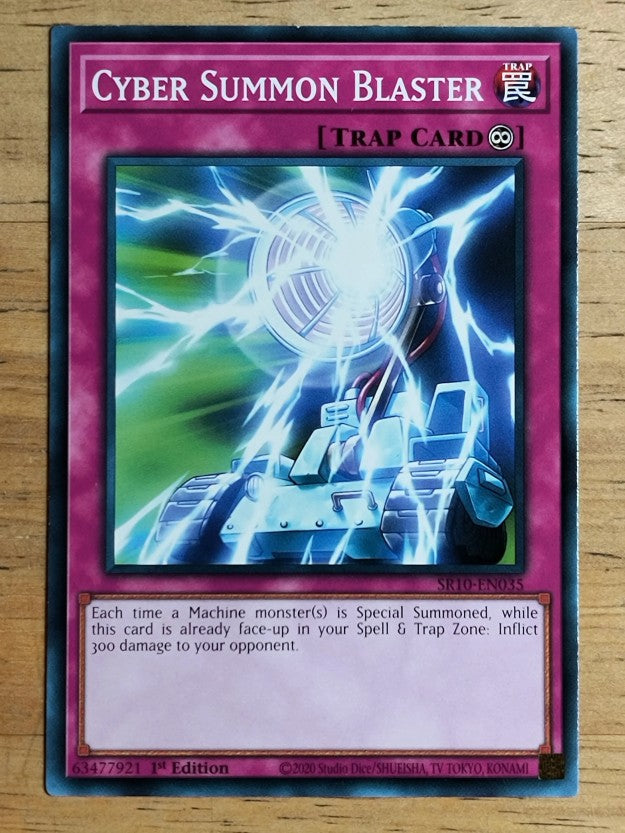 2020 Yu-Gi-Oh Structure Deck Mechanized Madness 1st Ed #35 Cyber Summon Blaster