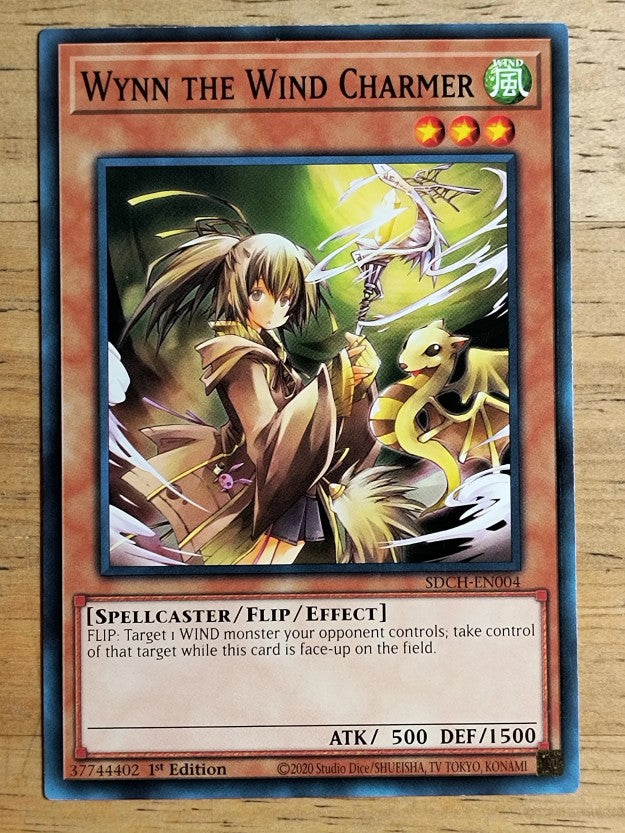 2020 Yu-Gi-Oh Structure Deck Spirit Charmers 1st Ed #4 Wynn the Wind Charmer C