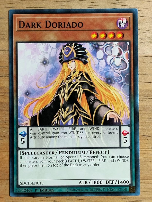 2020 Yu-Gi-Oh Structure Deck Spirit Charmers 1st Ed #SDCHEN015 Dark Doriado C