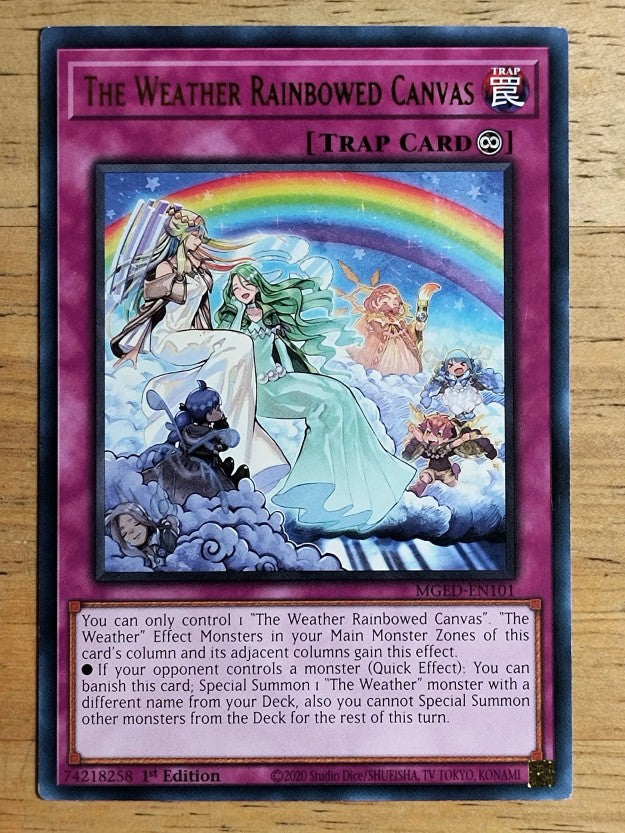 2021 Yu-Gi-Oh Maximum Gold El Dorado 1st Ed #101 The Weather Rainbowed Canvas R
