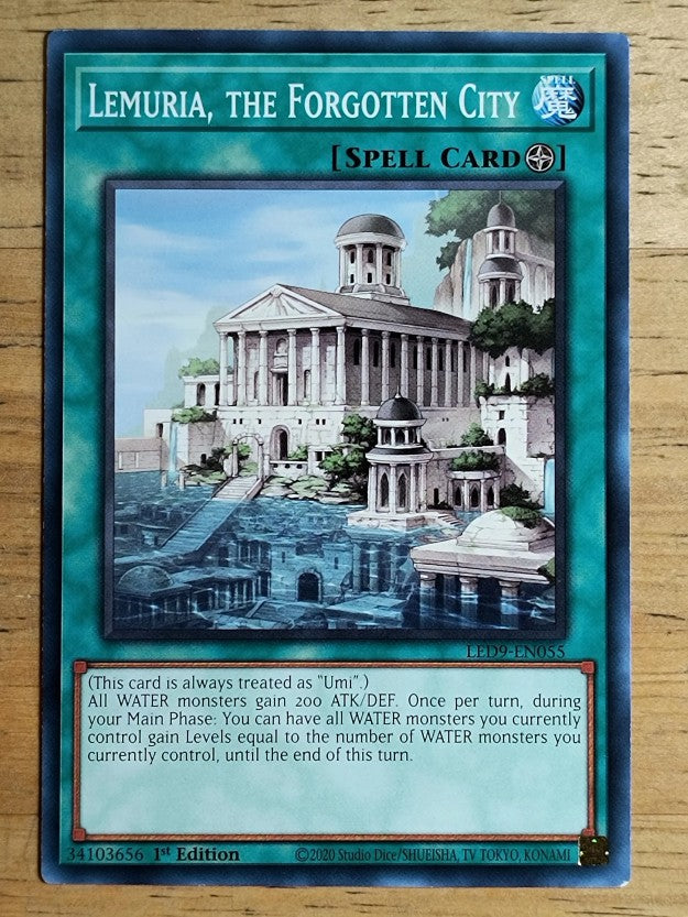 2022 Yu-Gi-Oh Legendary Duelists Duels from the Deep #55 Lemuria, Forgotten City