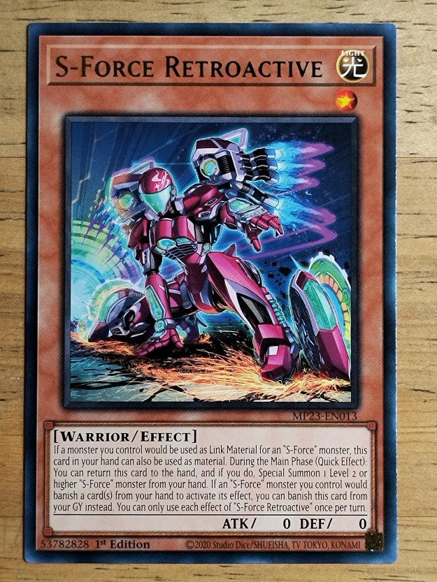 2023 Yu-Gi-Oh 25th Anniversary Tin Dueling Heroes Mega #13 S-Force Retroactive R