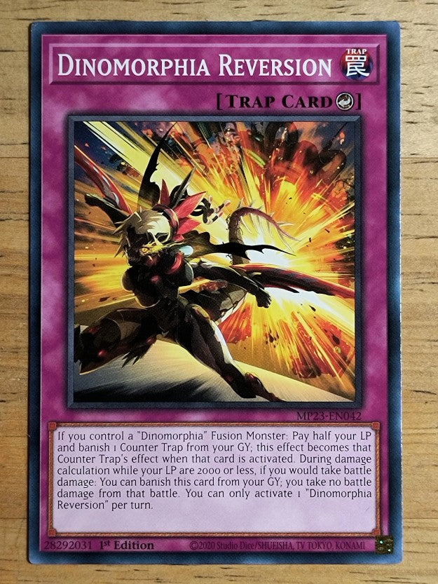 2023 Yu-Gi-Oh 25th Anniversary Tin Dueling Heroes #042 Dinomorphia Reversion C