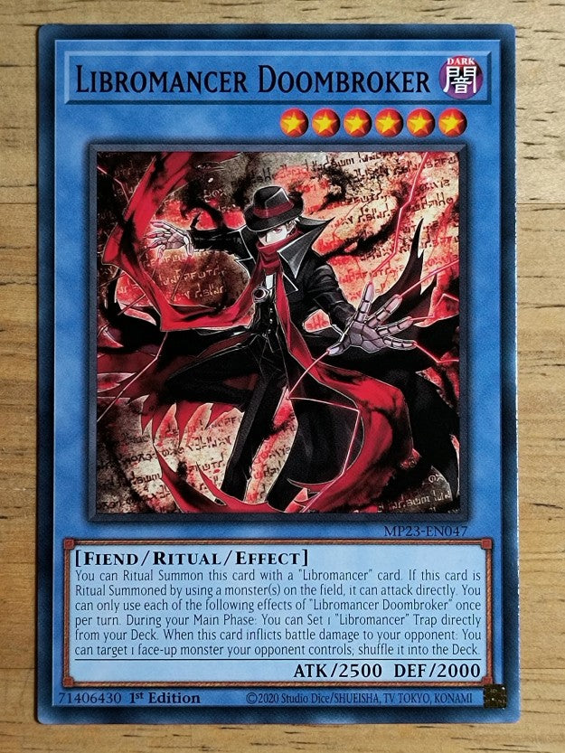 2023 Yu-Gi-Oh 25th Anniversary Tin Dueling Heroes Mega 47 Libromancer Doombroker