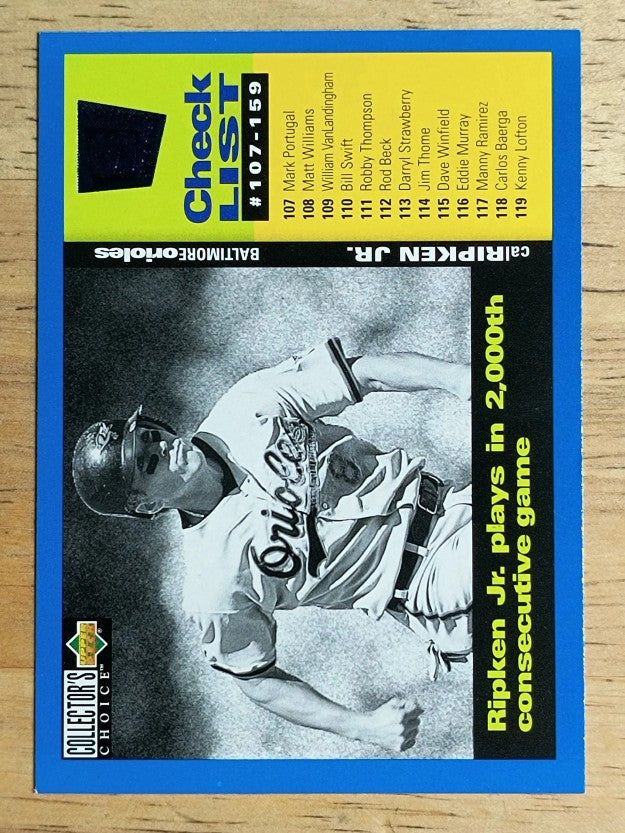 1995 Collector's Choice SE #263 Cal Ripken CL
