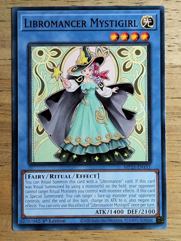 2023 Yu-Gi-Oh 25th Anniversary Tin Dueling Heroes #111 Libromancer Mystigirl C