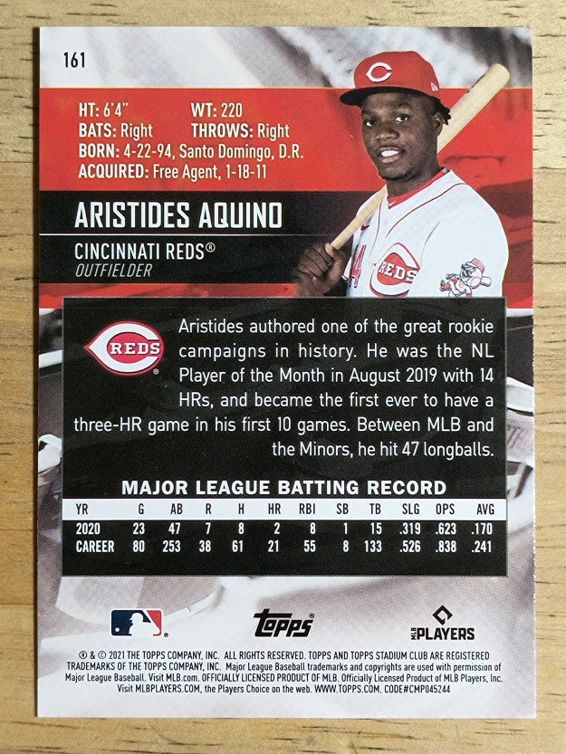 2021 Stadium Club #161 Aristides Aquino