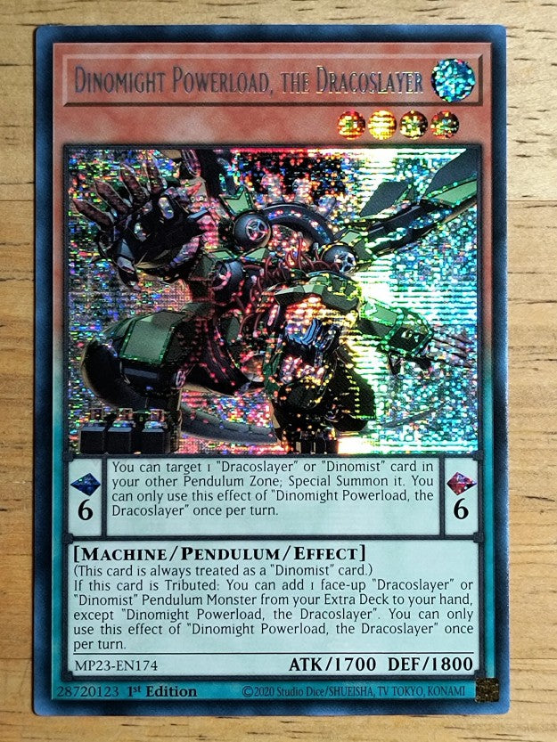 2023 Yu-Gi-Oh 25th Anniversary Dueling Heroes #MP23EN174 Dinomight Powerload PSR