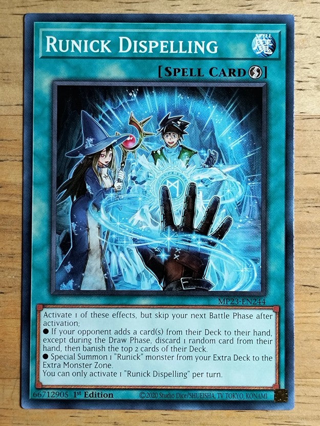 2023 Yu-Gi-Oh 25th Anniversary Tin Dueling Heroes Mega #244 Runick Dispelling C