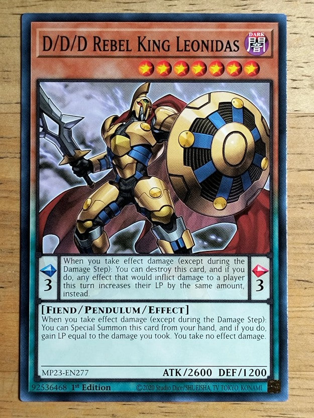 2023 Yu-Gi-Oh 25th Anniversary Tin Dueling Heroes Mega Pack #277 King Leonidas C