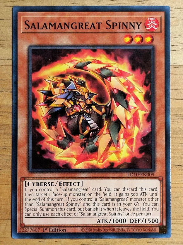 2023 Yu-Gi-Oh Legendary Duelists Soulburning Volcano 1st Salamangreat Spinny C