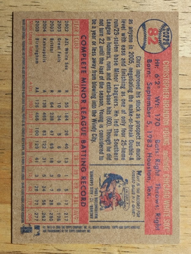 2006 Topps Heritage #82 Chris B. Young