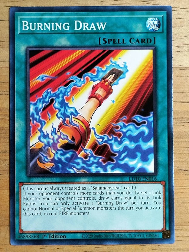 2023 Yu-Gi-Oh Legendary Duelists Soulburning Volcano 1st Ed #16 Burning Draw C