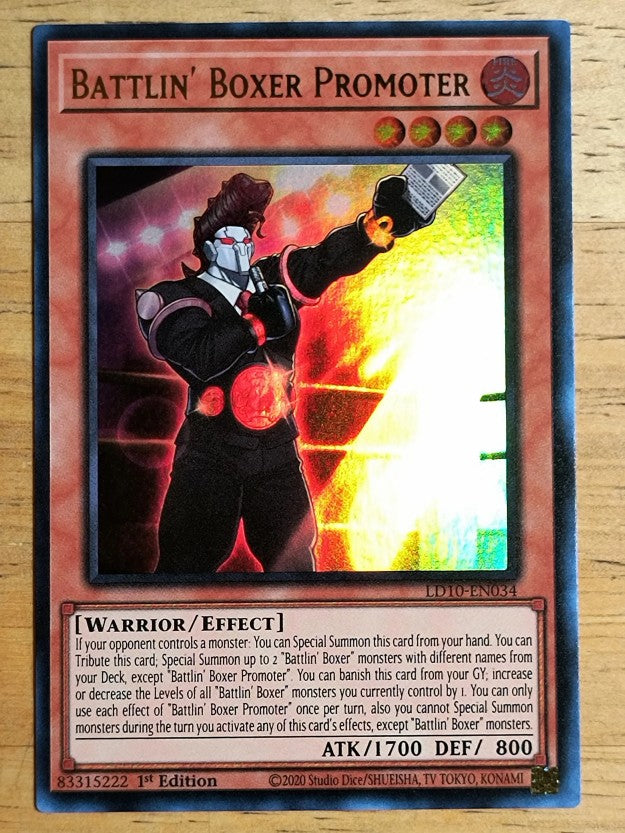 2023 Yu-Gi-Oh Legendary Duelists Soulburning Volcano 1st Ed #034 Battlin' Boxer