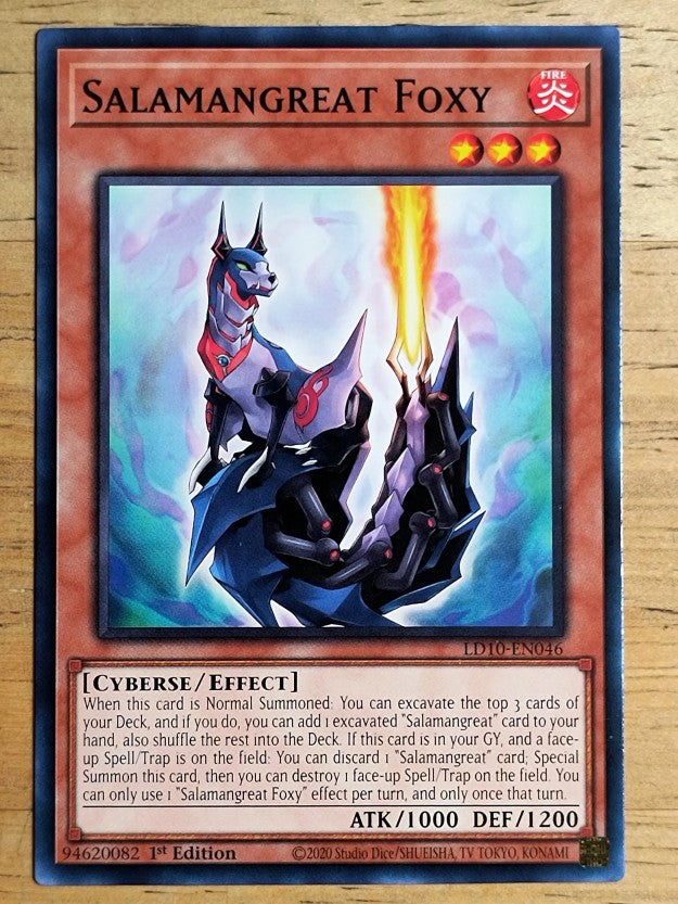 2023 Yu-Gi-Oh Legendary Duelists Soulburning Volcano 1st 46 Salamangreat Foxy C
